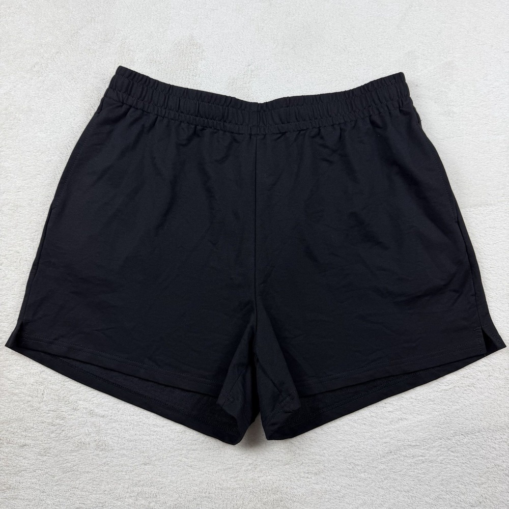 Sunbs Women's Black Casual Pull On Shorts, Size XL, NWT